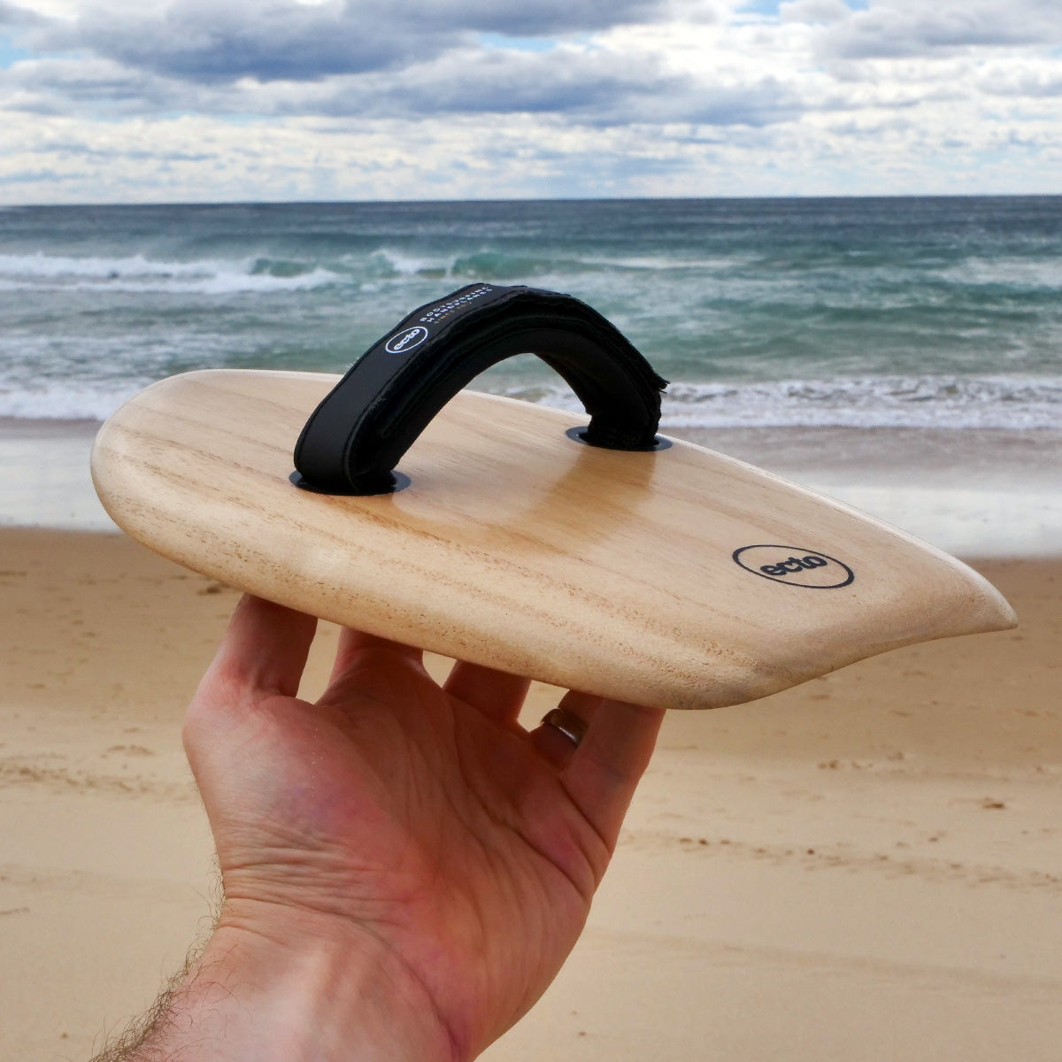 Handplanes Surf Wood Bodysurfing Handplane - AR2 All-Rounder (Natural) | Ecto ...
