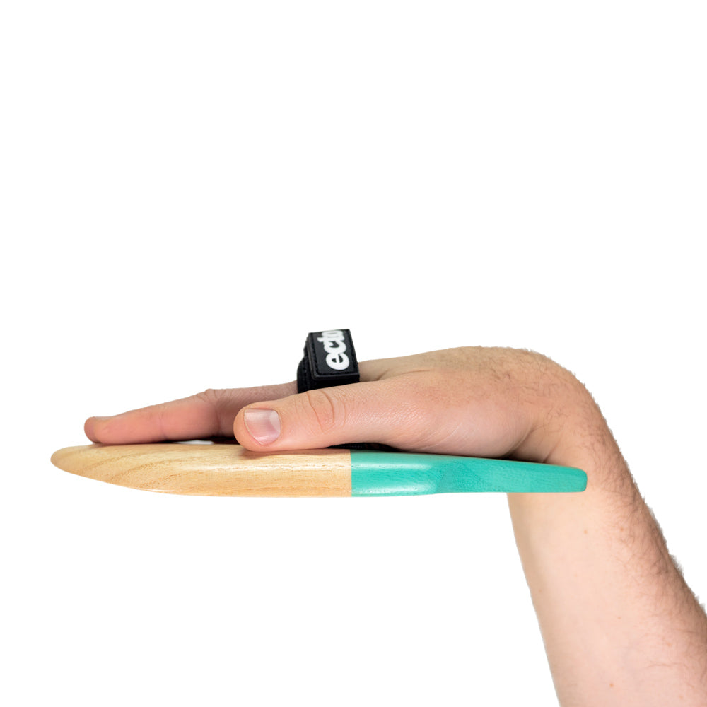 Ecto Bodysurfing Handplane - FLY Fish Wood 9" (Jade) - ectohandplanes