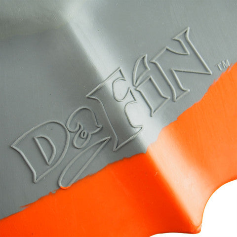 DaFins - Grey / Orange - Bodysurfing Swim Fins - ectohandplanes